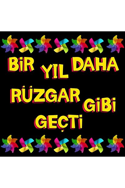 Ti Play Karne Günü Rüzgar Gülü Temalı Okul Panosu Figür Seti | Hazır Kesim Sı...