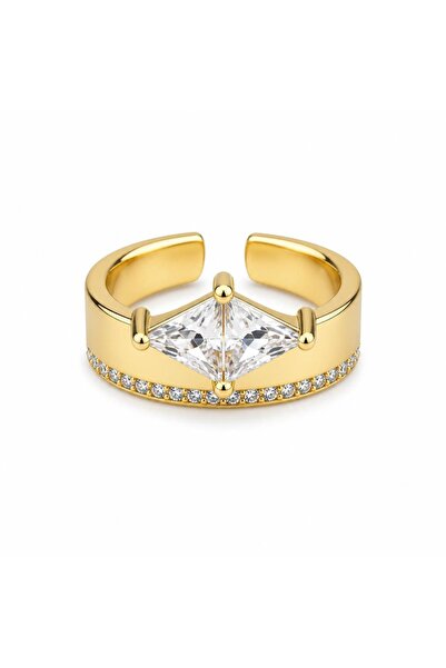 LEROSY CO. Sparrow Stone Detailed Gold Ring