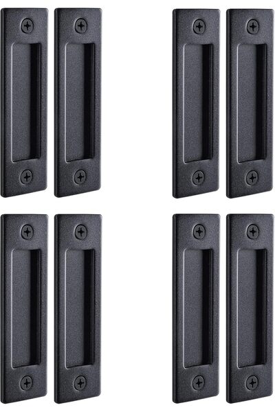 Yıldızan Nzr Beautestore Products Interior Barn Door Flush Handle Set with Mo...