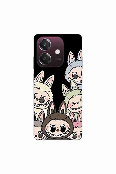 OEM Husa compatibila cu Oppo A60 5G Silicon Gel Tpu Model Labubu Pattern Black