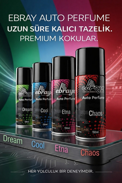 Ebrayn 4 Adet premıum araç ve oda kokusu 150 ml