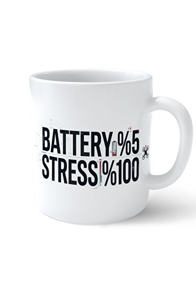 Morphena3D Battery %5 – Stress %100 Baskılı Kupa – Drone Aksesuarları ve Ofis...