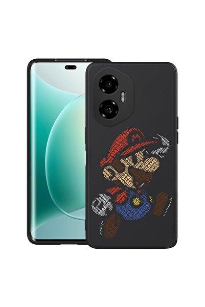bestcase Калъф за Honor 300 с калиграфски дизайн Super Mario, TPU матов ултра...