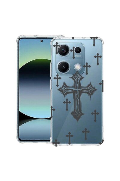 bestcase Αντικραδασμική Θήκη για OPPO Reno13 με Σχέδιο Σταυρού, 2052059 AS 1474