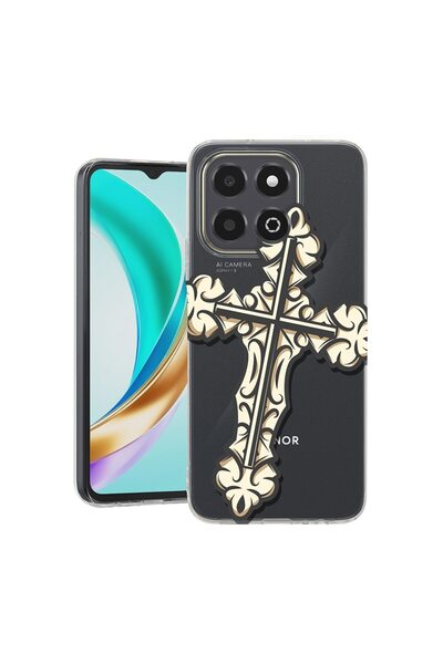 bestcase Husa pentru Honor X6b, BestCase¬Æ Clear Silicon 2MM, Cross, Antisoc,...