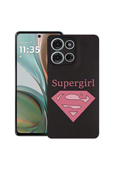 bestcase ¬Æ Husa pentru Motorola Moto G75, Supergirl, Slim Silicon 0.8MM, Ant...