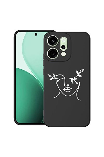 bestcase Θήκη για OPPO Reno14 5G με αφηρημένο γυναικείο σχέδιο, TPU Ματ Εξαιρ...