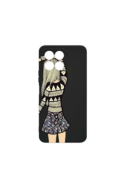 bestcase Husa BestCase¬Æ SLIM SIlicon 0.8MM, Compatibila Cu Honor X6, Girl Fr...