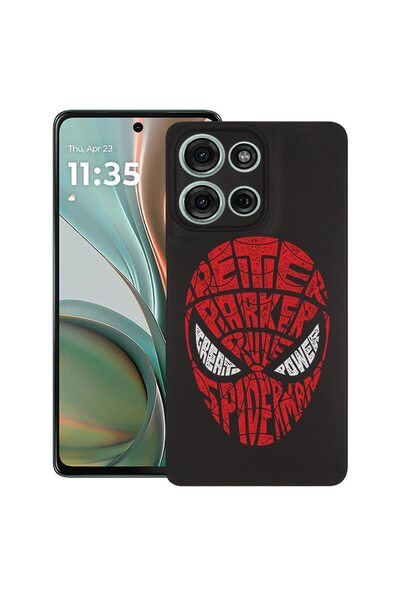 bestcase Калъф за Motorola Moto G75, Калиграфия Питър Паркър, Тънък силиконов...