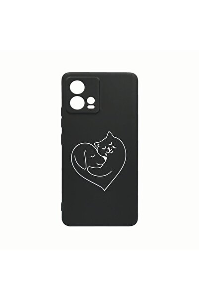 bestcase Husa Silicon, Compatibila Cu Motorola Edge 30 Fusion, Dog And Cat Lo...