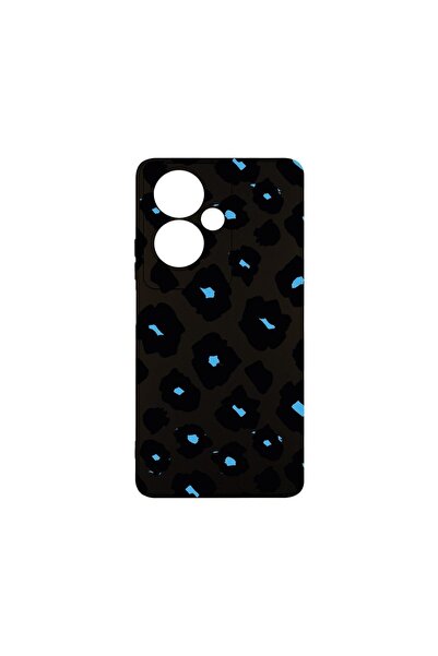 bestcase Θήκη Σιλικόνης Premium, Συμβατή με OPPO A79 5G, Μπλε Σχέδιο Λεοπάρδα...