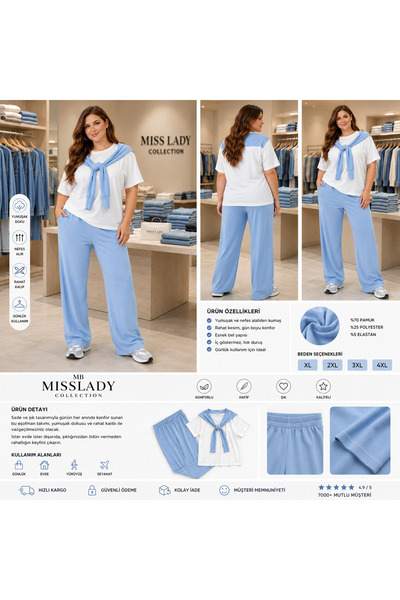 MB MİSSLADY COLLECTION ŞAL ATKILI GARNİLİ EŞOFMAN TAKIM