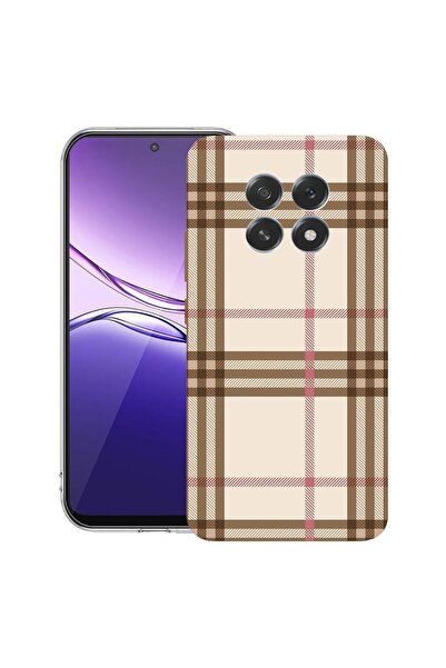bestcase ¬Æ Husa pentru OPPO F29 cu Design Plaid, Clear Slim Silicon, Antisoc...
