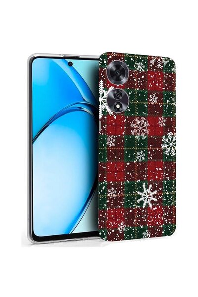 bestcase ¬Æ Husa pentru OPPO A60 4G, Clear Silicon 2MM, Xmas Pattern, Antisoc...