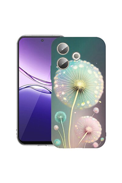 bestcase ¬Æ Husa Clear Silicon pentru OPPO A5 Pro 5G, Green Dandelion, 204241...