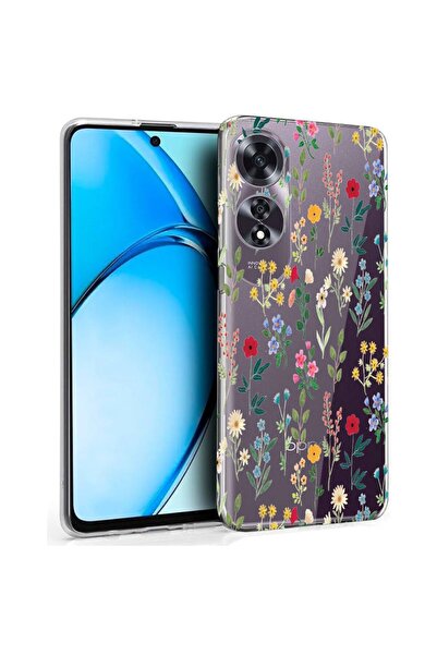 bestcase Husă pentru OPPO A60 4G, Silicon transparent 2MM, Flori de primăvară...