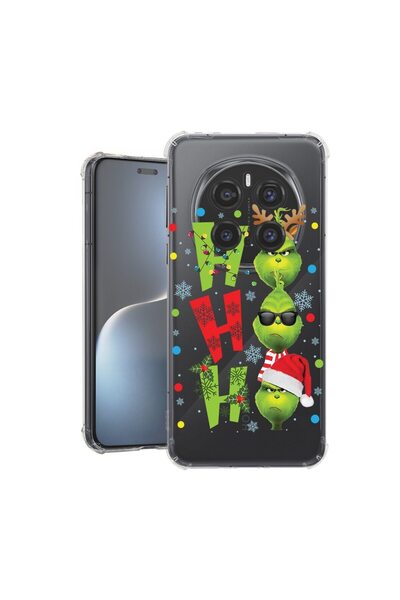 bestcase Калъф за Honor Magic7 Pro, Удароустойчив 1.5ММ, Гринчове - Хо Хо Хо,...