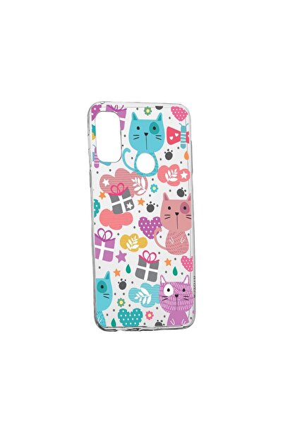 bestcase Θήκη σιλικόνης συμβατή με Motorola Moto G60s, Χαριτωμένο Γατάκι, ανθ...
