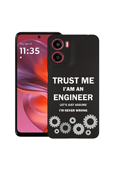 bestcase Θήκη για Motorola Moto G06 με σχέδιο  "Είμαι μηχανικός ", TPU Ματ Εξ...
