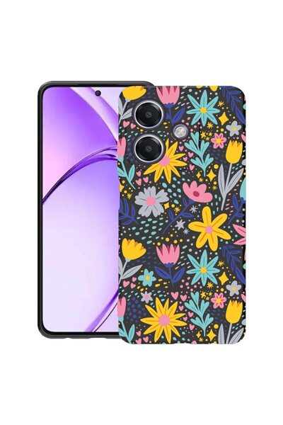 bestcase ¬Æ Husa pentru OPPO A60 5G / A40 / A40M, Little Flowers, Slim Silico...