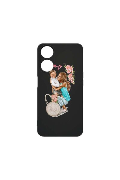 bestcase Θήκη από υγρή σιλικόνη Premium, Συμβατή με OPPO A98, Σχέδιο  "Mom Li...