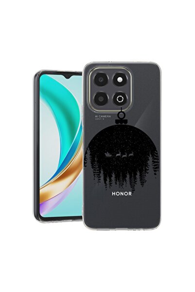 bestcase ¬Æ Clear Slim Silicone Case Compatible with Honor X6c, Xmas Globe, 3...