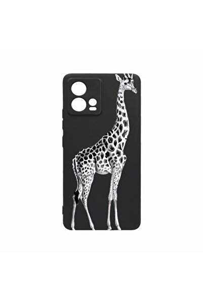 bestcase Husa Silicon, Compatibila Cu Motorola Edge 30 Fusion, Giraffe, Rezis...