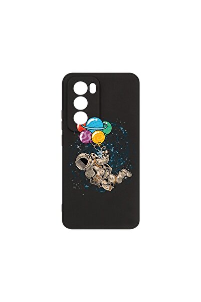 bestcase ¬Æ Husa Premium Silicon, Compatibila Cu OPPO Reno12, Happy Astronaut...