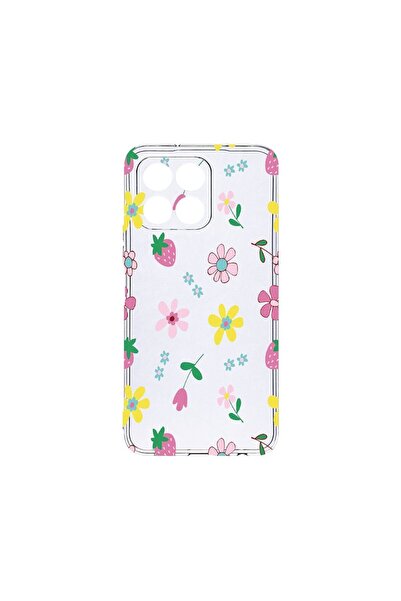 bestcase Husa BestCase¬Æ Clear Silicon, Compatibila Cu Honor X8 5G, Flowers, ...