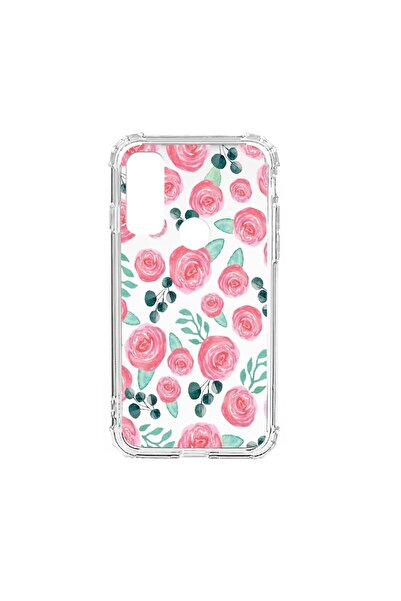 bestcase Husa Anti Shock Silicon Compatibila Cu Motorola Moto E30, Rose Patte...