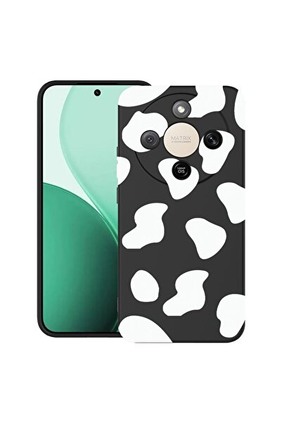 bestcase Υπέρλεπτη Θήκη TPU Συμβατή με Honor Magic8 Lite, Μαύρη Αγελάδα, 3129...