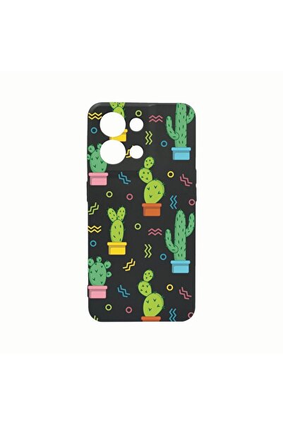 bestcase Husa Silicon, Compatibila cu Oppo Reno8 Pro, Cactus, Rezistenta la u...