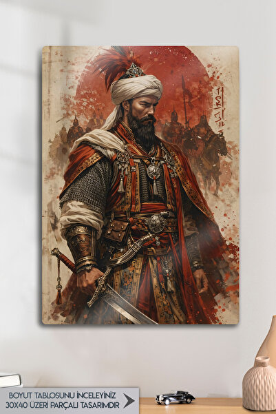 DekorHane Fatih Sultan Mehmed the Conqueror, Decorative Ottoman Sultan Metal ...