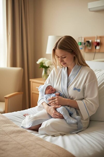 Petite Étoile Anne Bebek Kombin Sabahlık ve Hastane Çıkış Seti