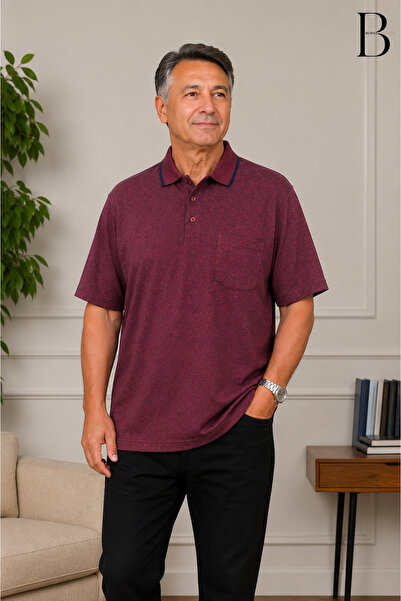 BURSPA تي شيرت رجالي ذو قصة مريحة ومقاس كبير من Dad T-shirt