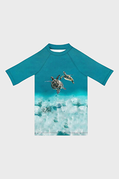 SLIPSTOP Caretta UV Korumalı Kısa Kollu Mayo T Shirt Erkek Çocuk T SHİRT ST26...