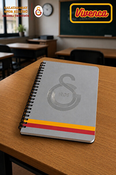 Galatasaray VİVENCA YENİ SEZON LİSANSLI A6 ÇİZGİLİ TEK ADET SPİRALLİ DEFTER