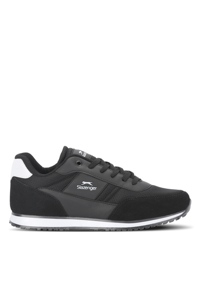 Slazenger Iskra I Men's Large Size Black / White Casual Sneakers