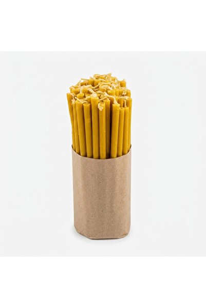 emilydor Lumanari Subtiri Galbene G65, 400g Pachet, Parafina, Fitil Bumbac, A...