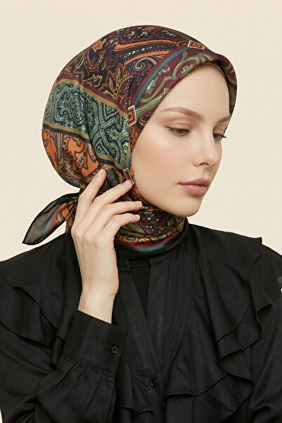 InStyle وشاح من القطن الناعم بنمط عرقي ملفوف