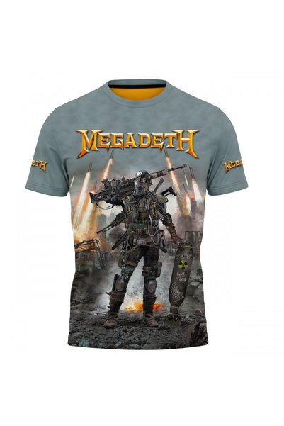 OEM Tricou barbati Megadeth , maneca scurta multicolor H022