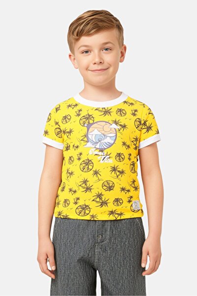 Hey Popinjay Kids Boy Graphic Print Short Sleeve T-Shirt, Multicolor