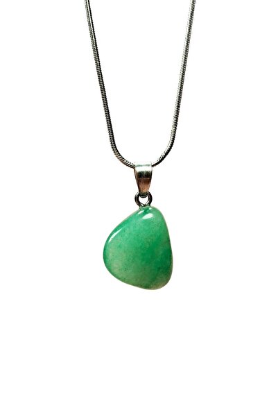 Generic Brand Jade Stone Natural Stone Chain Handmade Necklace End: 2 cm Chai...