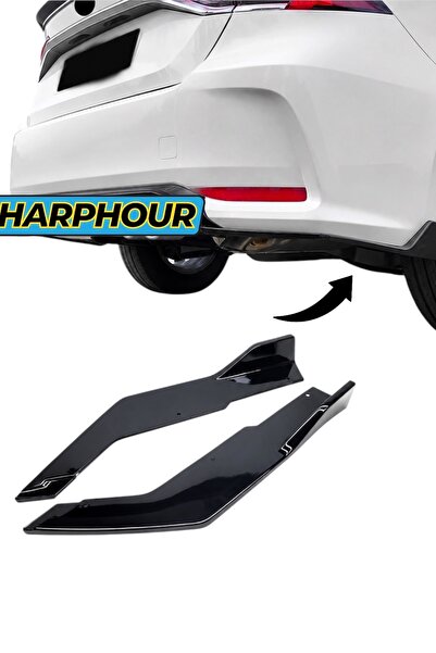 Harphour Toyota Corolla 2019+ Arka Tampon Flap Sağ Sol Flap Takımı İthal Pian...