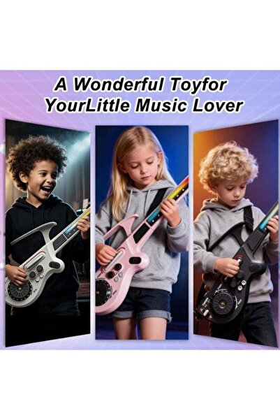 Arabest Smart Stringless Guitar for Kids, Bluetooth Electric Guitar Toy with ...