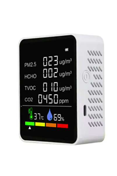 OEM Senzor de calitate a aerului M8 pro, măsoară PM2.5, CO2, HCHO, TVOC, PM, ...