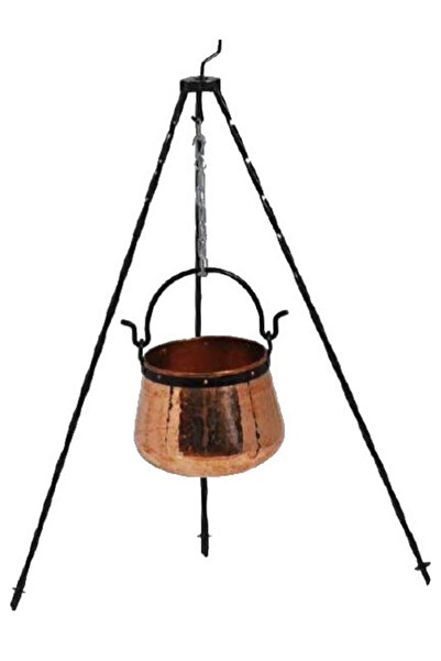 Destilatori Metal tripod stand for pots, 1 m, made of steel with adjustable c...