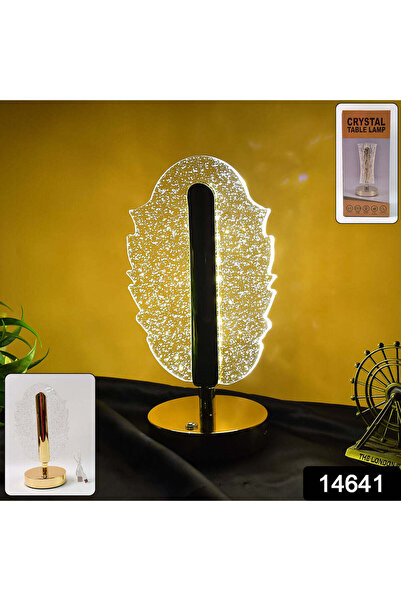 OEM Elegant Feather Shape Crystal Table Lamp (1 Pc) (TCM)