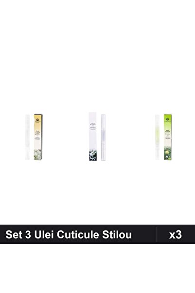global fashion Set 3 Ulei Cuticule Tip Stilou - Jasmin, Osmanthus, Măr -