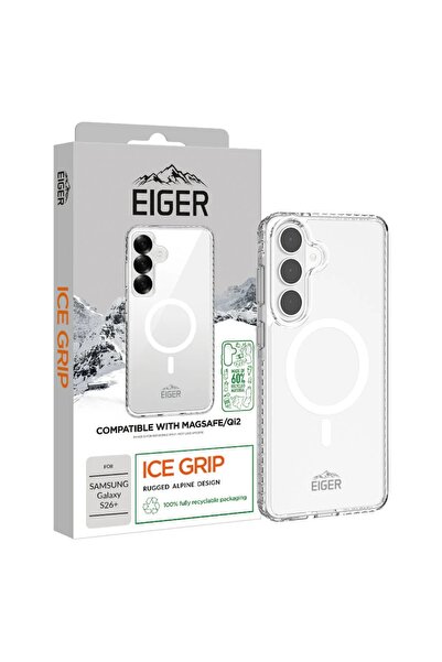 EIGER Husa Ice Grip Magsafe GRS Samsung Galaxy S26 Plus Transparentă